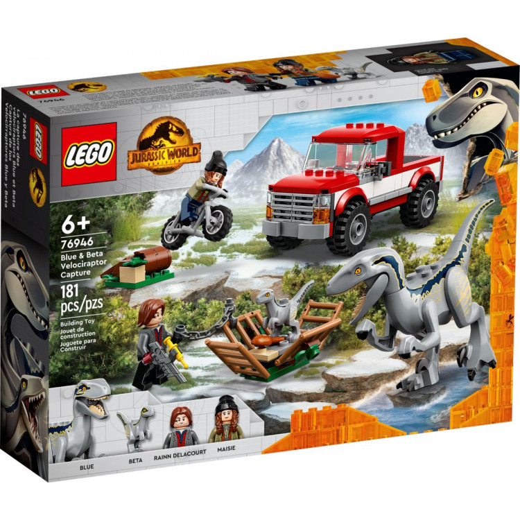 Lego Jurassic world – chytanie Velociraptorov Blue a Bety